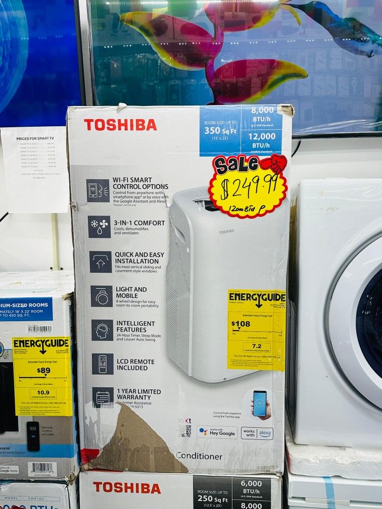 TOSHIBA Portable Air Conditioner 12000BTU
