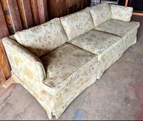 Vintage floral print sofa