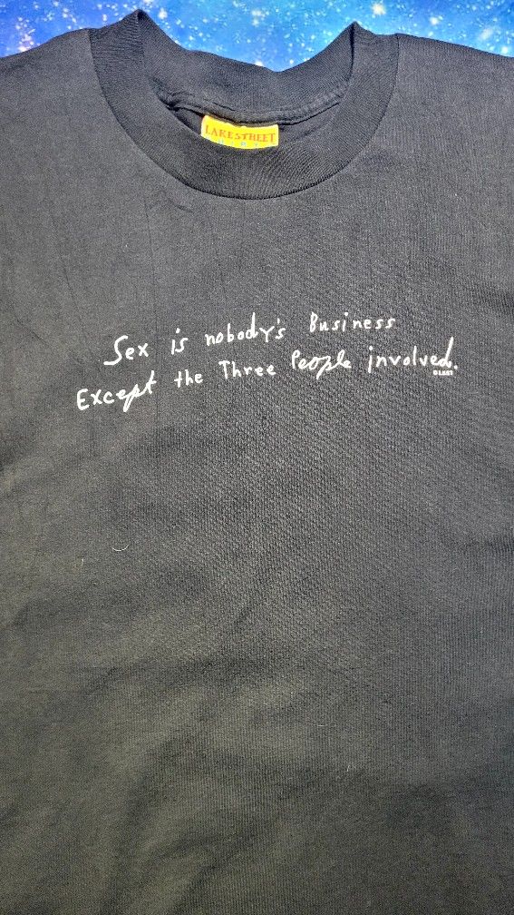 VTG Threesome T-shirt Size XL