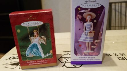 Barbie hallmark ornaments