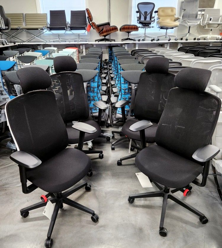 🔥BRAND NEW HERMAN MILLER LOGITECH X VANTUM GAMING CHAIR W/BUILT HEADREST FULLY ADJUSTABLE ARMS LUMBAR SUPPORT TILT LOCK TILT TENSION SEAT DEPTH 