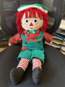 Vtg 24" Raggedy Andy Snowden & Friends Johnny Gruelle 1998 Cloth Doll Excellent