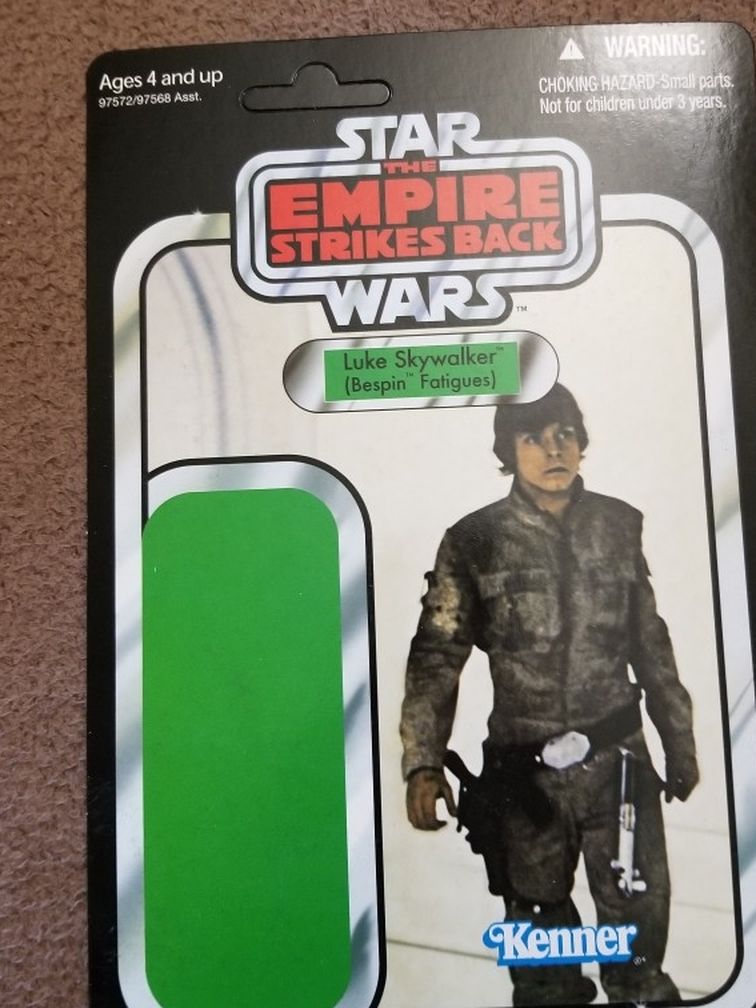 Luke Skywalker Mark Hamill Action Figure, Card Without Figure 2010