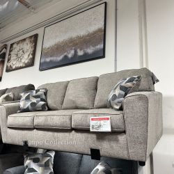 SOFA AND LOVESEAT SET, LIVING ROOM SET, COUCHES - [NEW] [EASY CARE FABRIC]