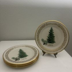 5 Lenox Christmas Plates
