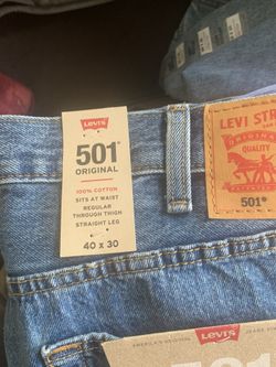 Levis 501 NEW 40x30  And 38x30 With Tags 