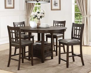 New in box counter height 5pc table set dining set special