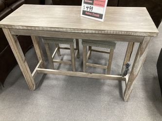🪑 Band New Accent Table And Bar Stools!!! Only $399!! Low As $39 Down!! No Credit Needed!!! Thumbnail