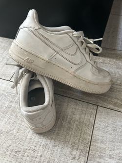 White AF1 nike 5 youth