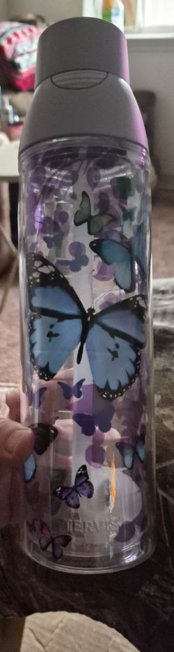Butterfly water bottle