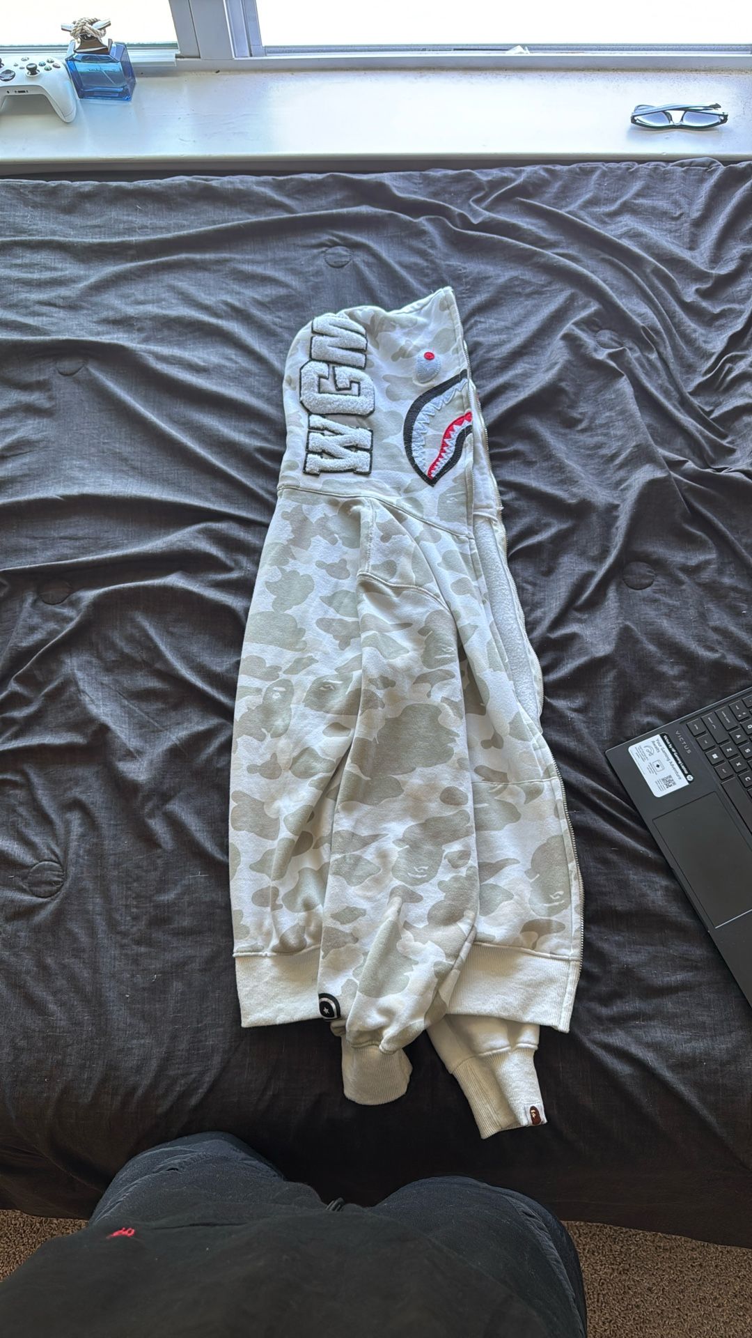 White Camo Bape Hoodie