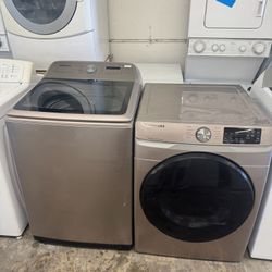 Used Samsung Washer and Gas Dryer Top Load Big Capacity 