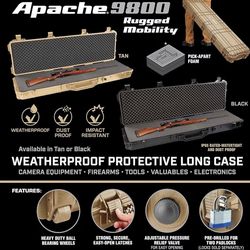 Apache 9800 Rugged Mobility Gun Case