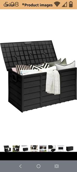 75 gallon storage bin storage tote outdoor storage bin patio storage bin brand new in the box