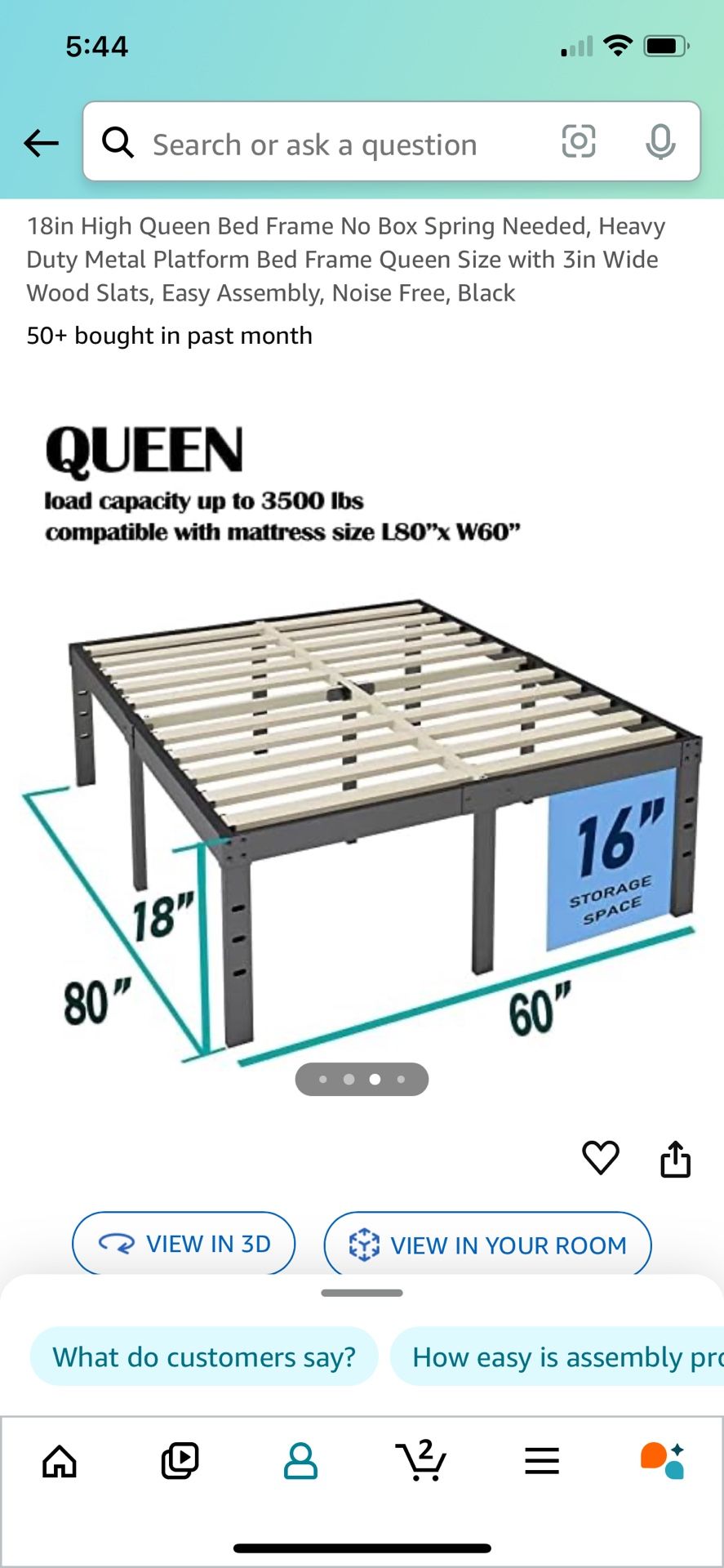 Queen Platform Frame