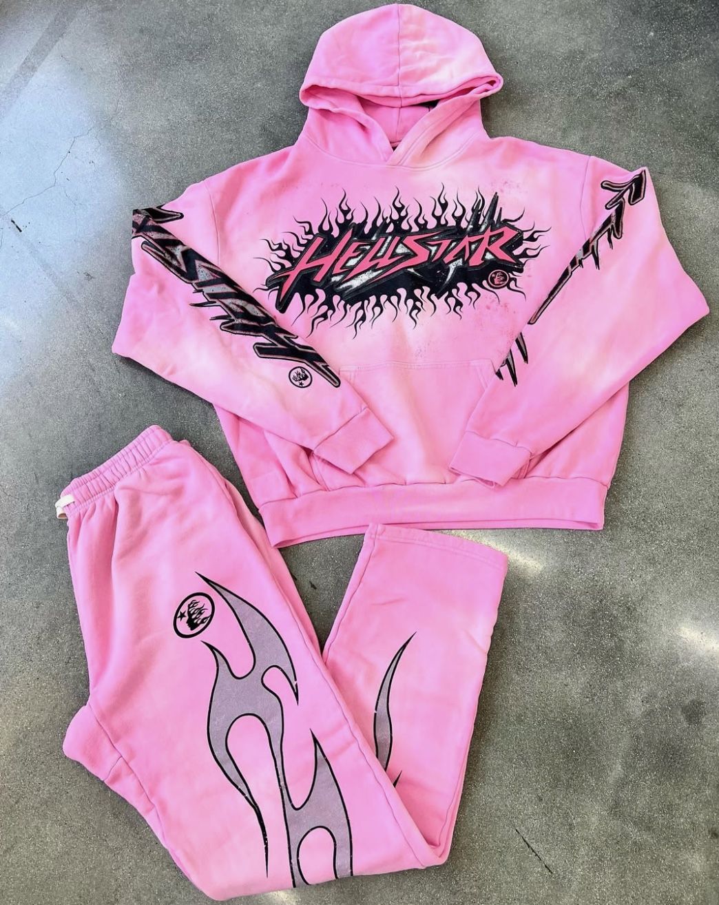 Hellstar Pink Sweatsuit Bape Hoodie Pants Sweats Sweatpants Tracksuit XS S M L XL Essentials