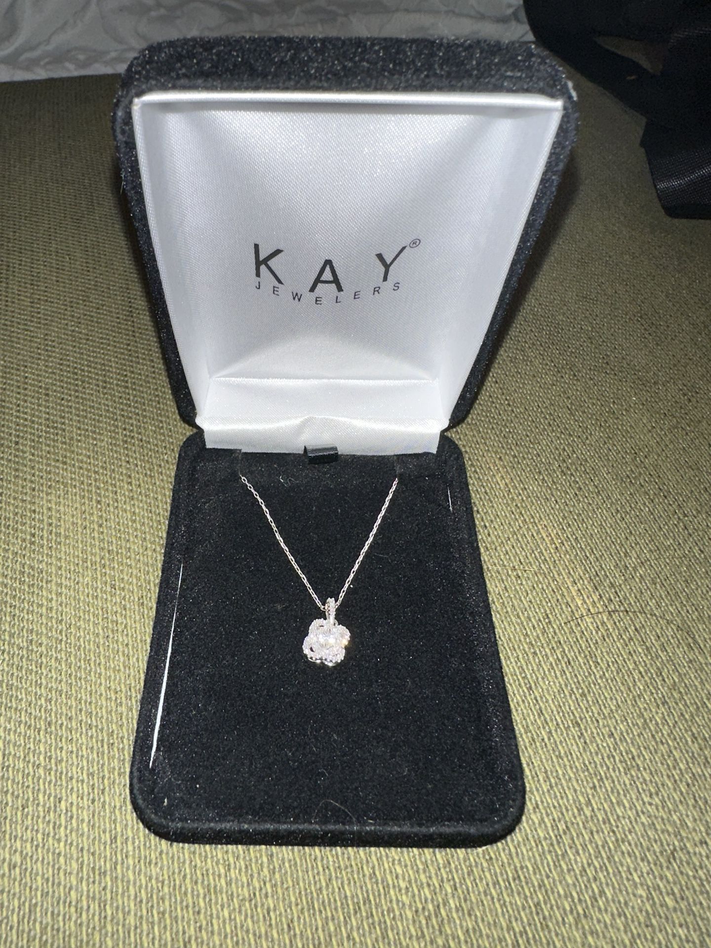 Center of Me Diamond Necklace 1 10 ct tw Sterling Silver 18