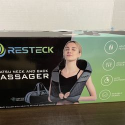 Shiatsu Back Neck and Shoulder Massager with Heat Deep Therapy Pillow 