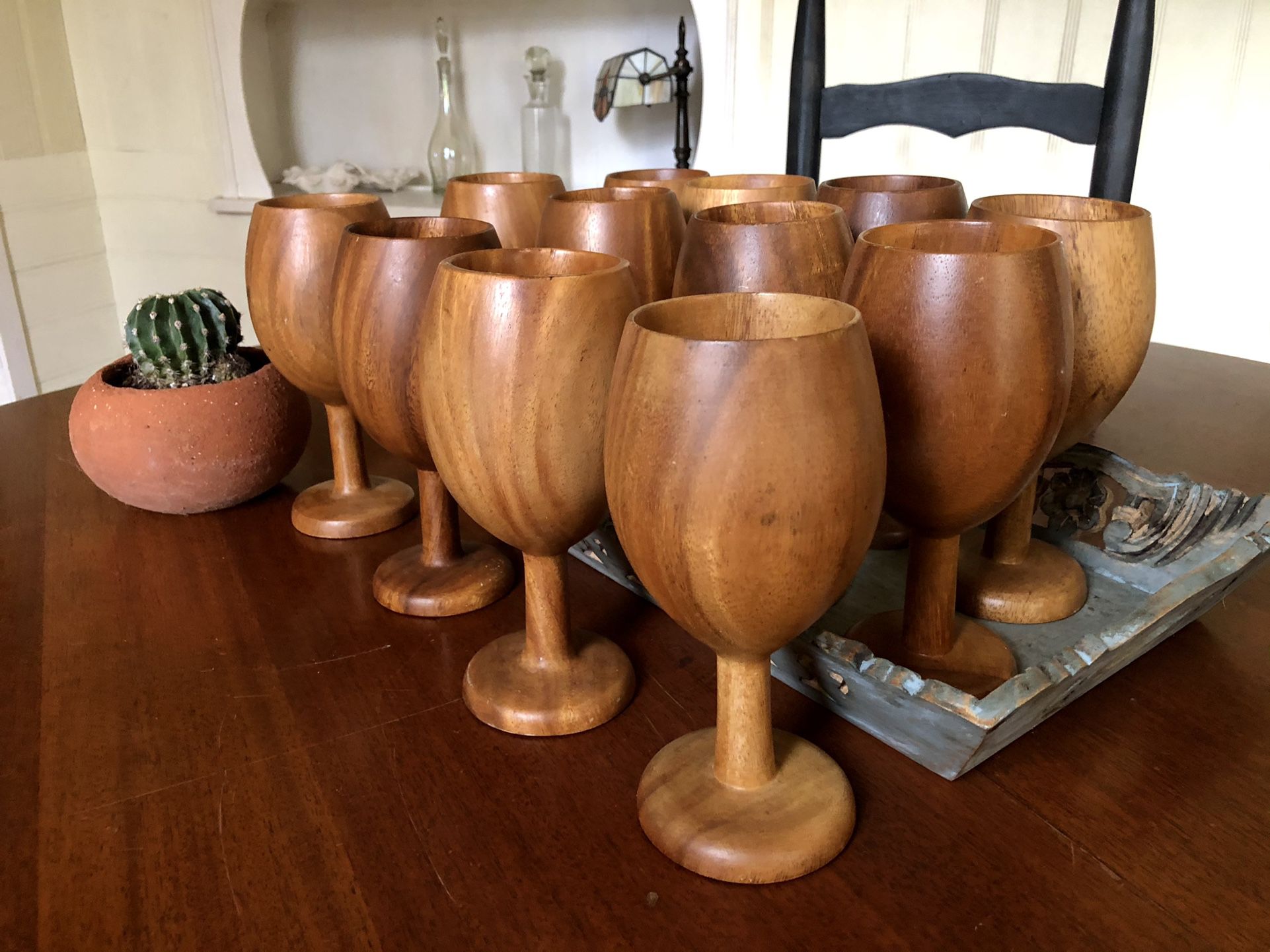 Vintage Wood Cups