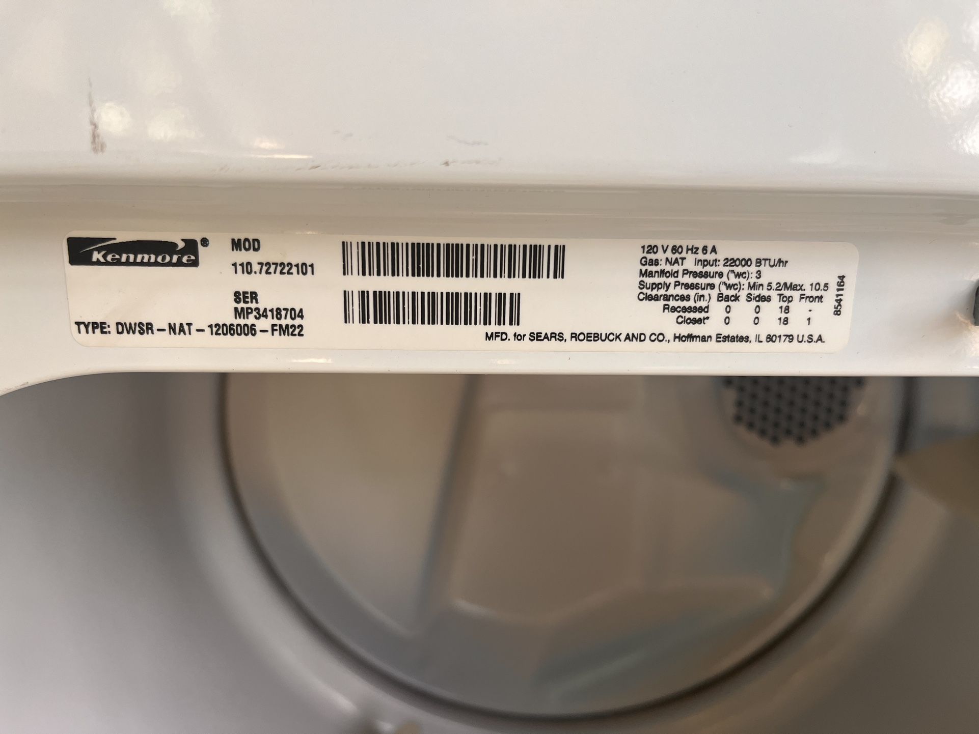 Kenmore Gas Dryer for Sale in Payson, AZ OfferUp