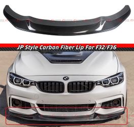 14-20 BMW F32 F36 JP STYLE CARBON FIBER FRONT BUMPER SPLITTER LIP