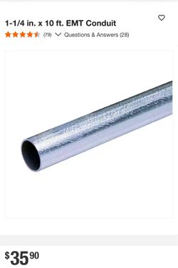 EMT  electrical conduit 1 1/2. And 1 1/4  9 pcs
