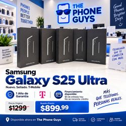 Samsung Galaxy S25 Ultra Nuevo Sellado – T-Mobile – Solo $899.99 en The Phone Guys