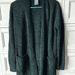 New Size Medium Green Cardigan 