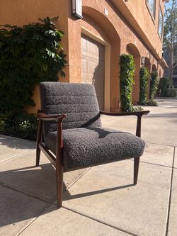 Blue accent chair