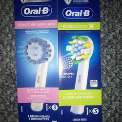 ORAL-B. REPLACEMENT HEADS FOR ANY ORAL-B TOOTHBRUSHES 