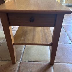 Vintage MCM Teak Side Table / Nightstand