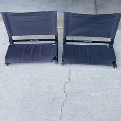 Wide Stadium Chair (2) Pack Black 