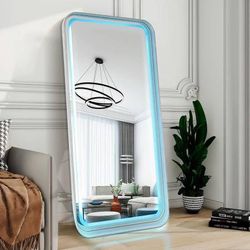 New Beautiful Standing Mirror with LED Lights and Built in Speakers! Best Prices! 