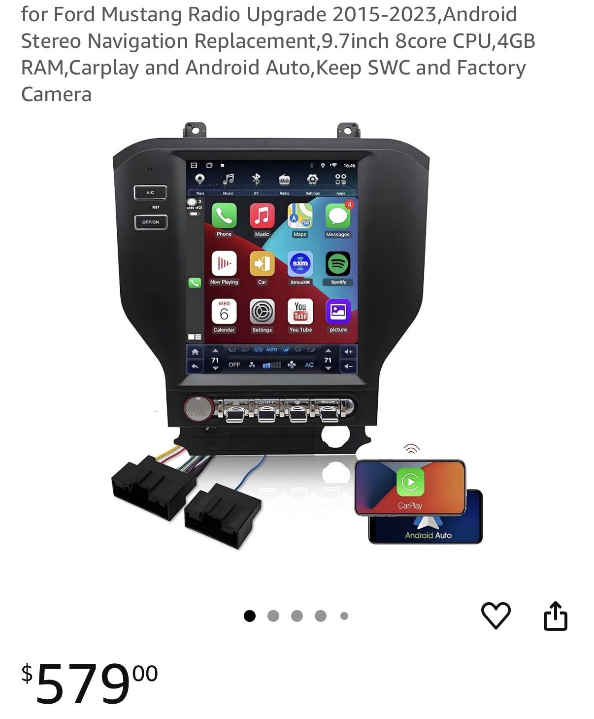 Ford Mustang Radio Upgrade 2015-2023