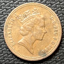 1988 One Penny Coin 