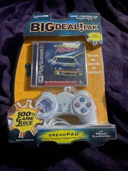 2002 Big Deal! Pak PS1 PlayStation All Star Racing + DreamPad Controller Sealed NEW  Brand new, factory sealed in original blister packaging from 2002