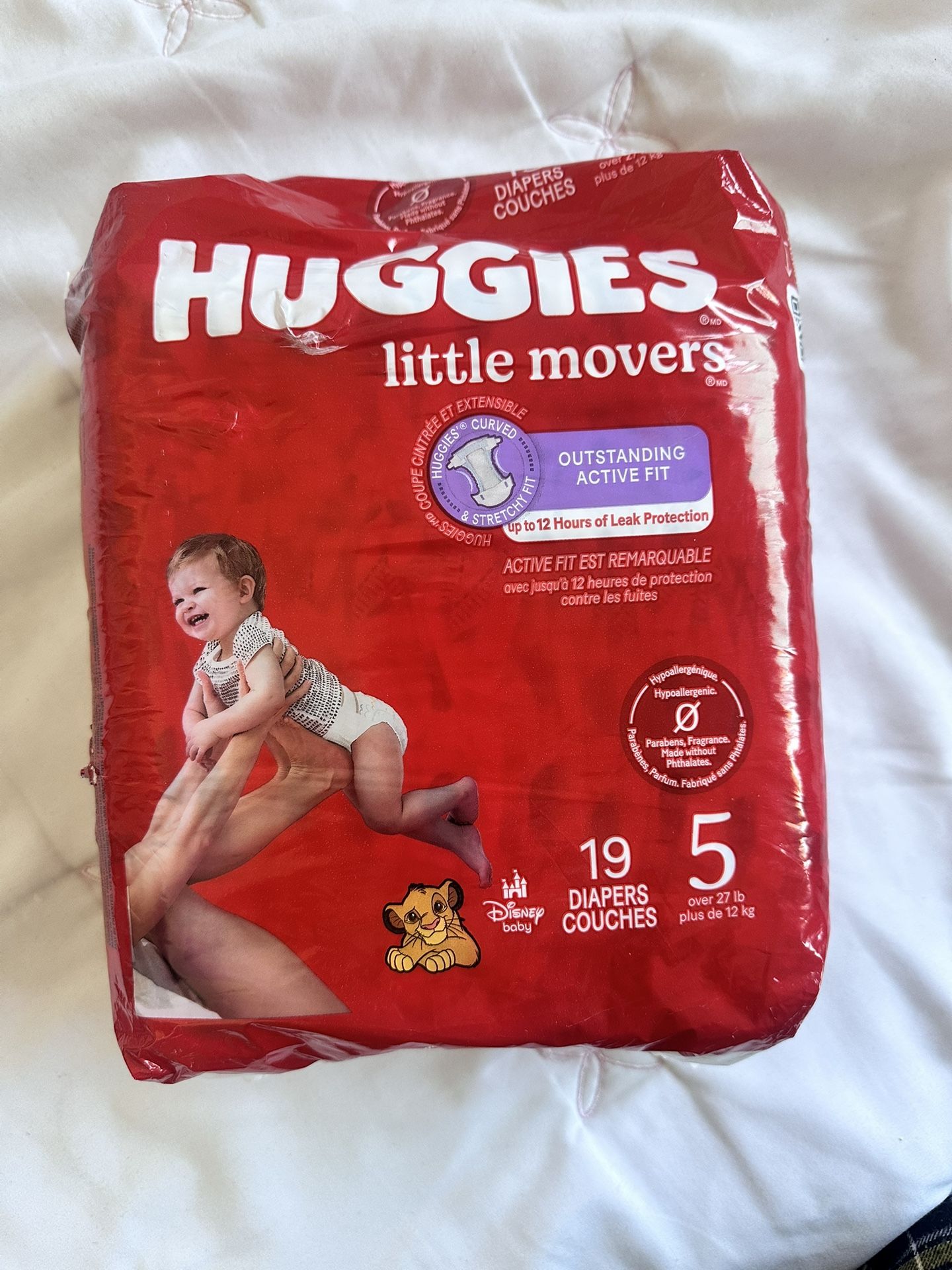Huggies Little Movers Diapers- Size 5- 19 Ct