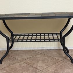 Antigo Slate and Metal Sofa/Console Table