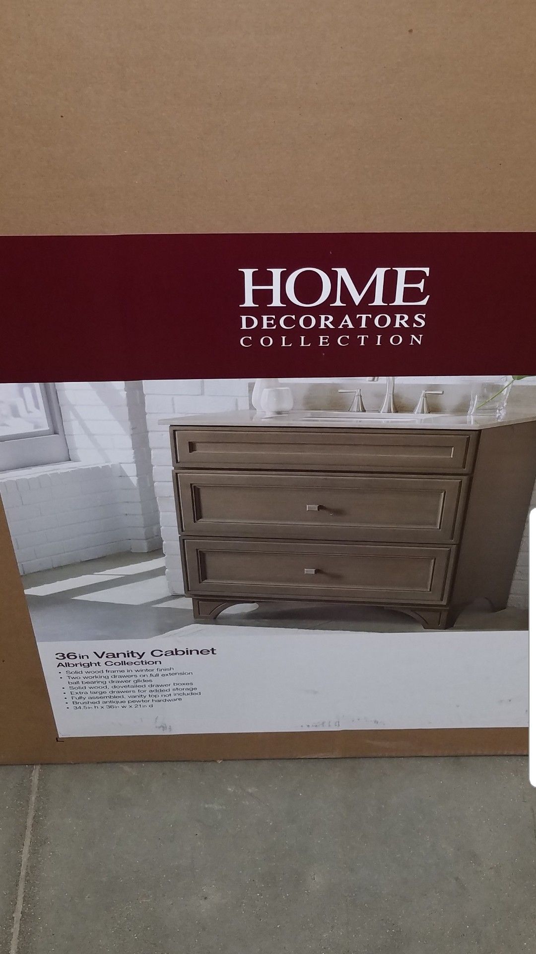 Bathroom vanity cabinet x2. Delivery possible