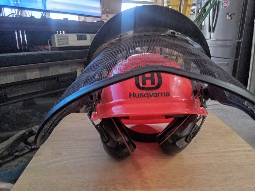 Husqvarna Hard Hat With Ear Protection And Shield$25