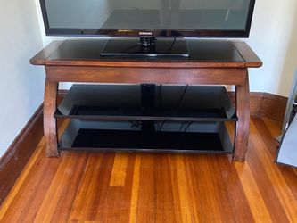 Wooden tv stand
