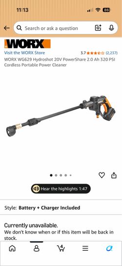 WORX cordless power cleaner