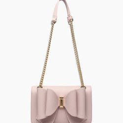 Like Dreams Pink Jane Bowtie Vegan leather Crossbody Bag