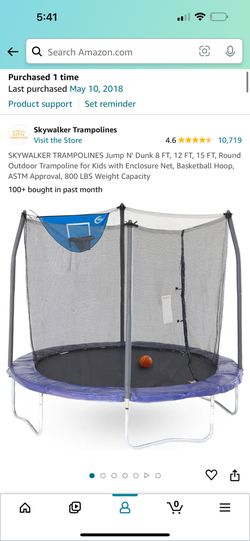 Trampoline Purchased 2018