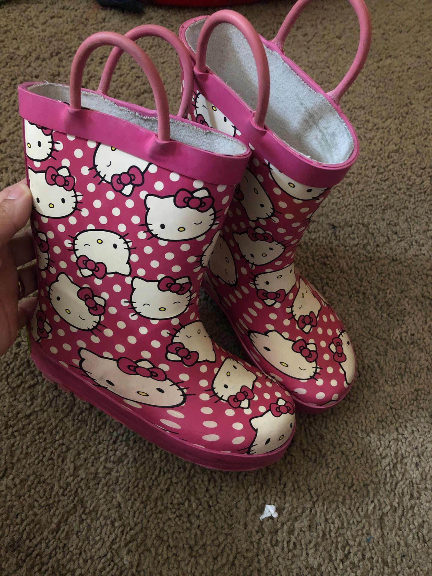 Hello kitty rain boots. Size 9/10