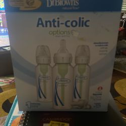 Dr. Brown's Natural Flow Anti-Colic Options+ Baby Bottles - 3 Pack, Narrow, 8oz/250mL