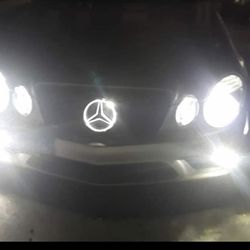 White 9005 HB3 LED Bulbs Headlight Conversion Kit High Beam Bright 