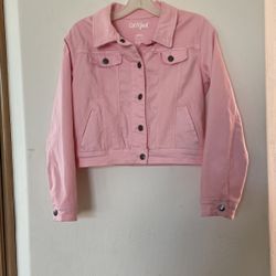 Girl’s Cat & Jack Size Ll (10/12) Pink Jean Jacket