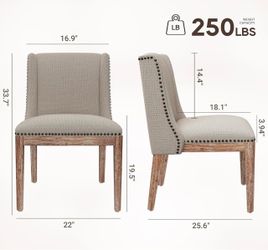 Set of 2- Upholstered Chairs (2 chairs only)