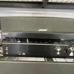 A/V Sony Receiver & Bose Center Speaker 